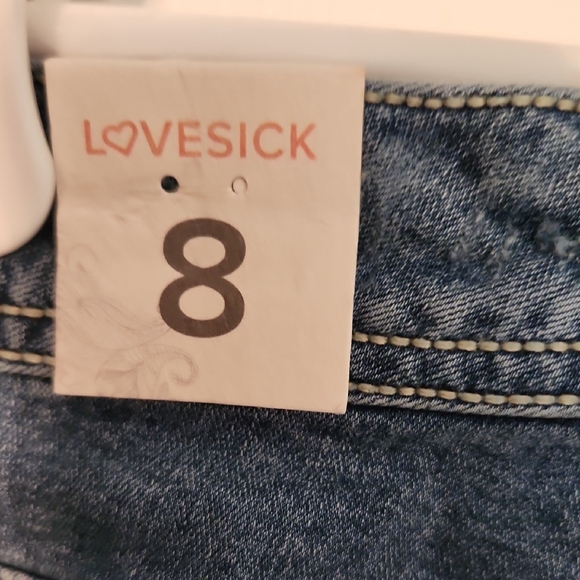 NWT Lovesick Blue Flare Denim Jeans - Picture 4 of 9